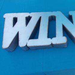 Metal Wine Sign And Wine Rack