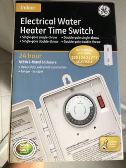 Electrical water heater time switch