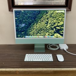 APPLE 2021 IMAC 24” DESKTOP COMPUTER APPLE M1 CHIP/ 8.00GB RAM/ 256GB SSD/ MJV83LL/A