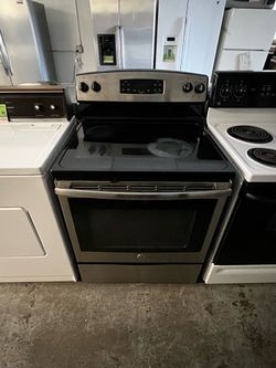 Nice stoves glass top stainless steel used clean working