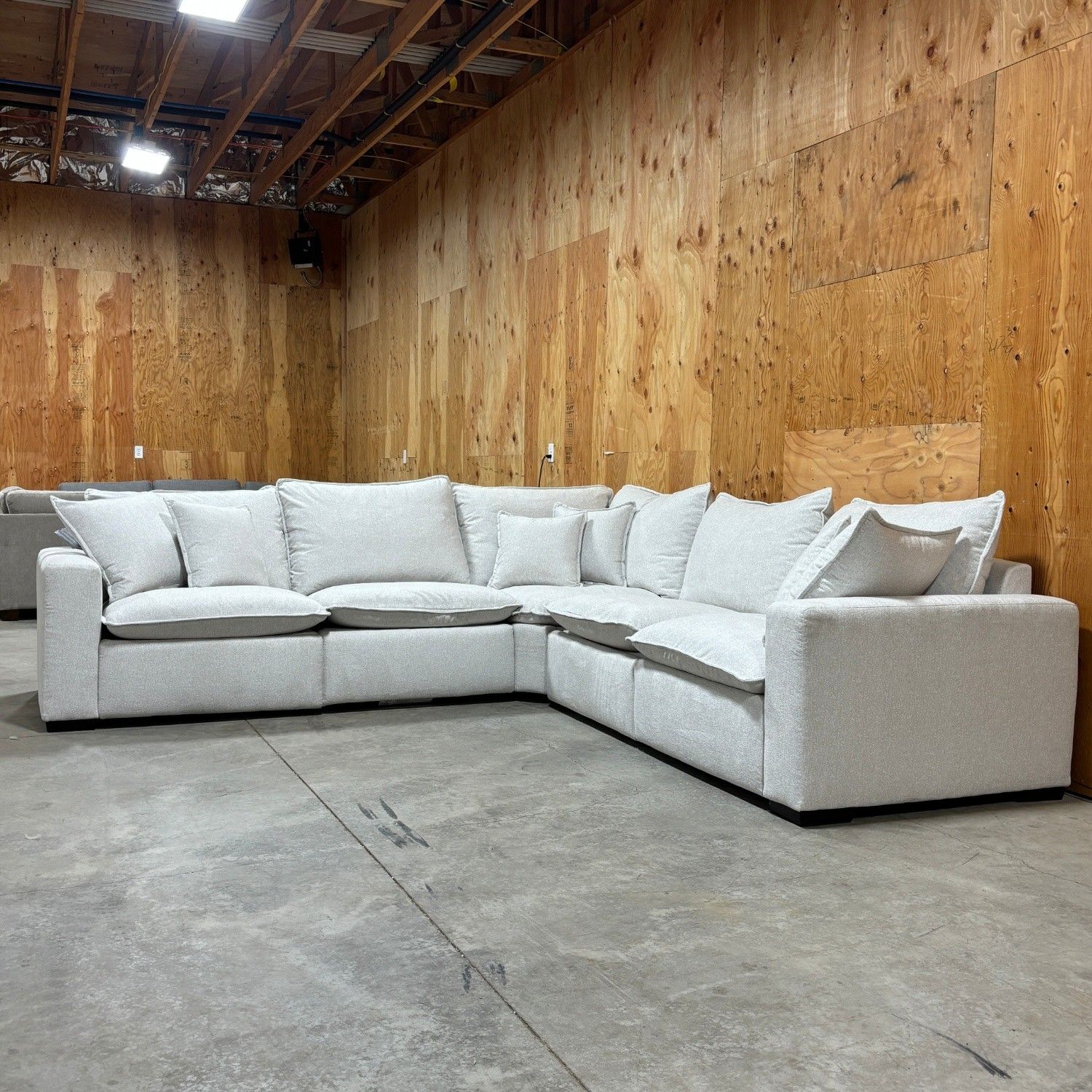Modular Cloud Sectional with Power Footrests