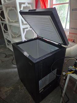 Black Chest Freezer Small Compact