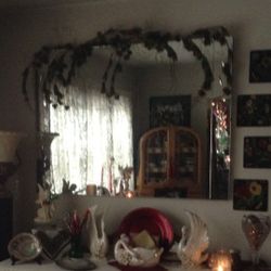 Vtg 1950's Heavy 3 Section Mirror