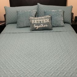 Queen Bed Frame With Mattress And Spring Box 