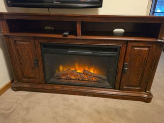 Electric Fireplace Heater Entertainment Center