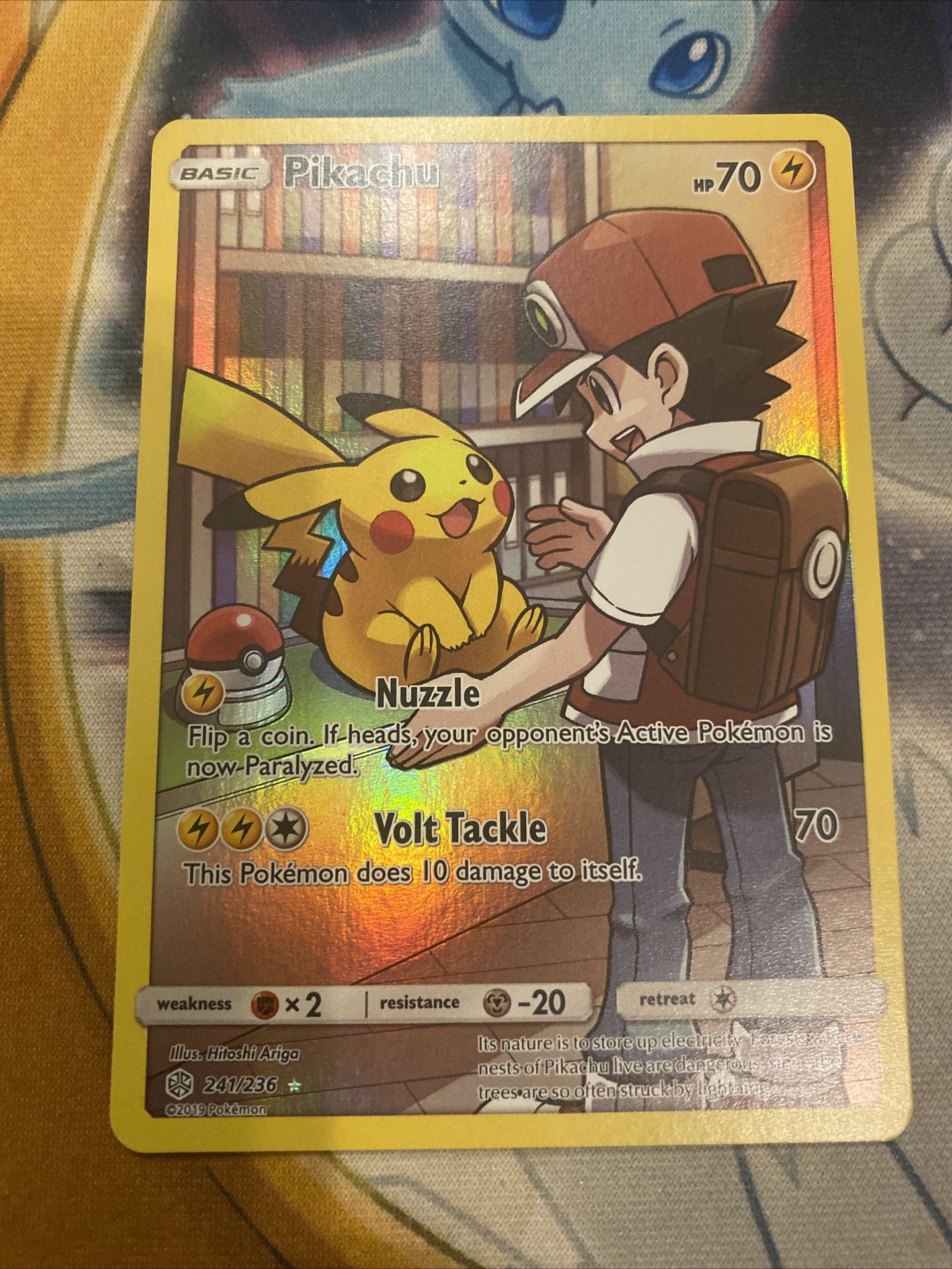 Pokemon Pikachu Sun & Moon Cosmic Eclipse 241/236 Holo Secret Rare NM/M.