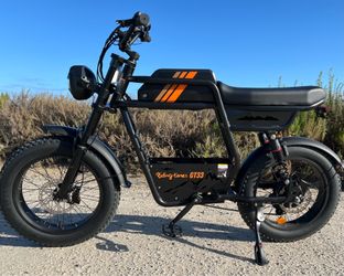 New - Dual Rider GT33 Electric Fat Tire Cruiser Center Basket Bike, 32mph, 27ah XXL Battery