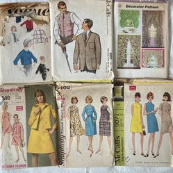 Clothing Patterns 50s-90s 