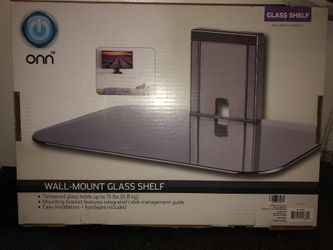 Wall glass shelf