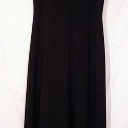 Black V Neck Dress