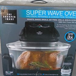 Sharper Image Super Wave Oven-Halogen/Infrared/Convection IN BOX Quart