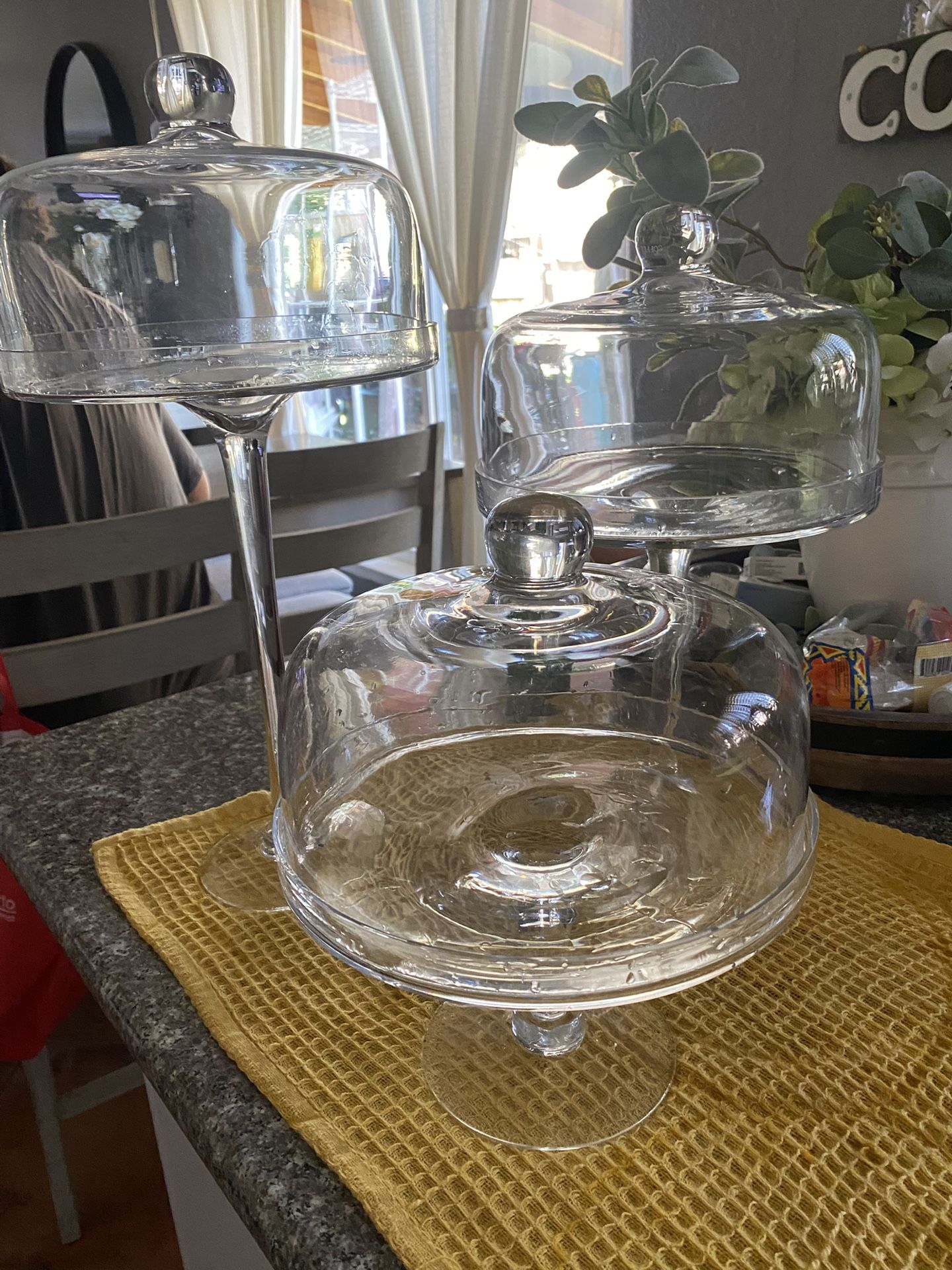 3 Soportes Para Pásteles De Qristal