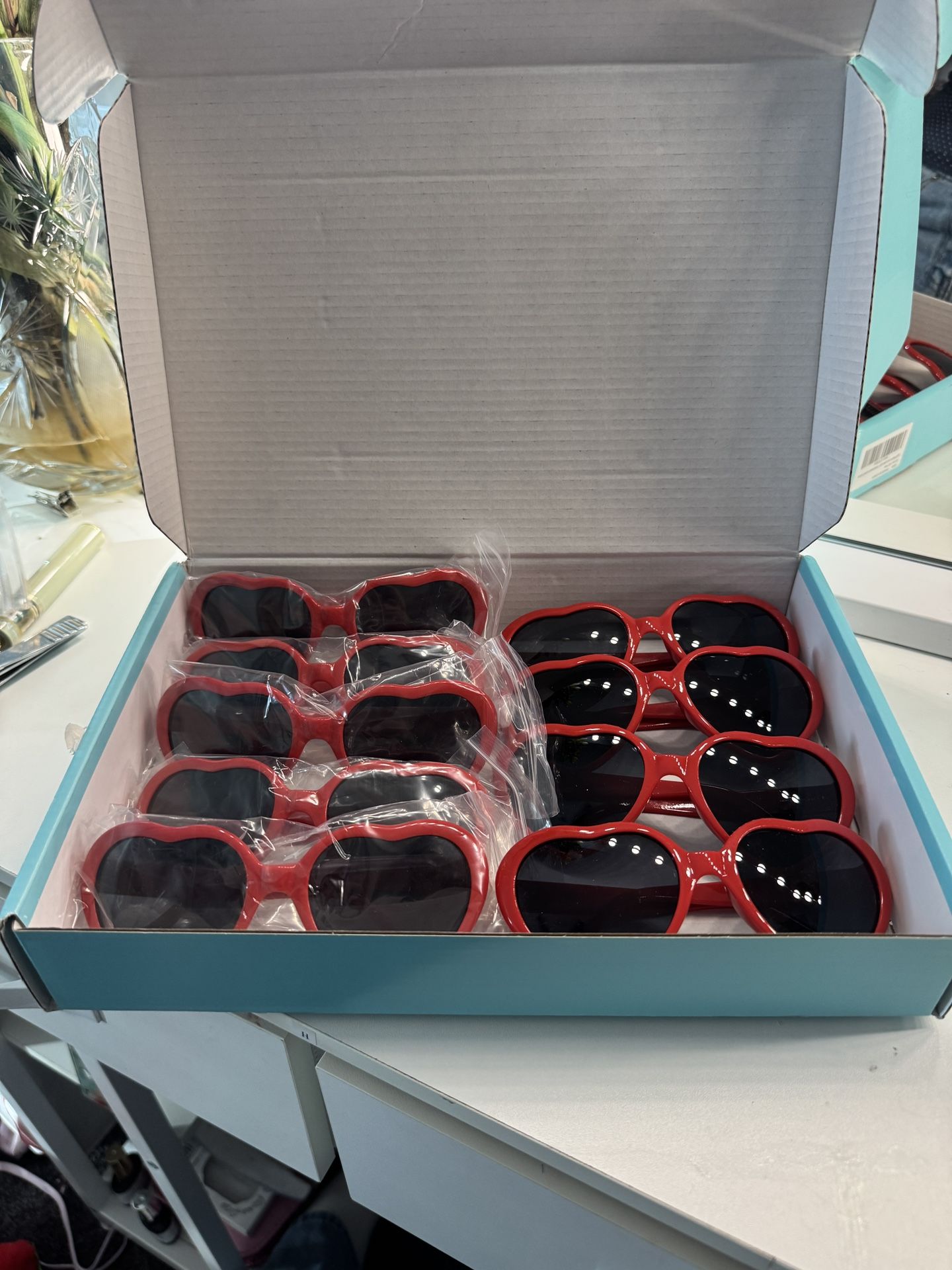 Box of Red Heart Sunglasses