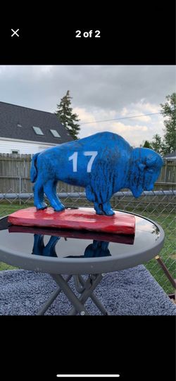 The Josh Allen buffalo statue