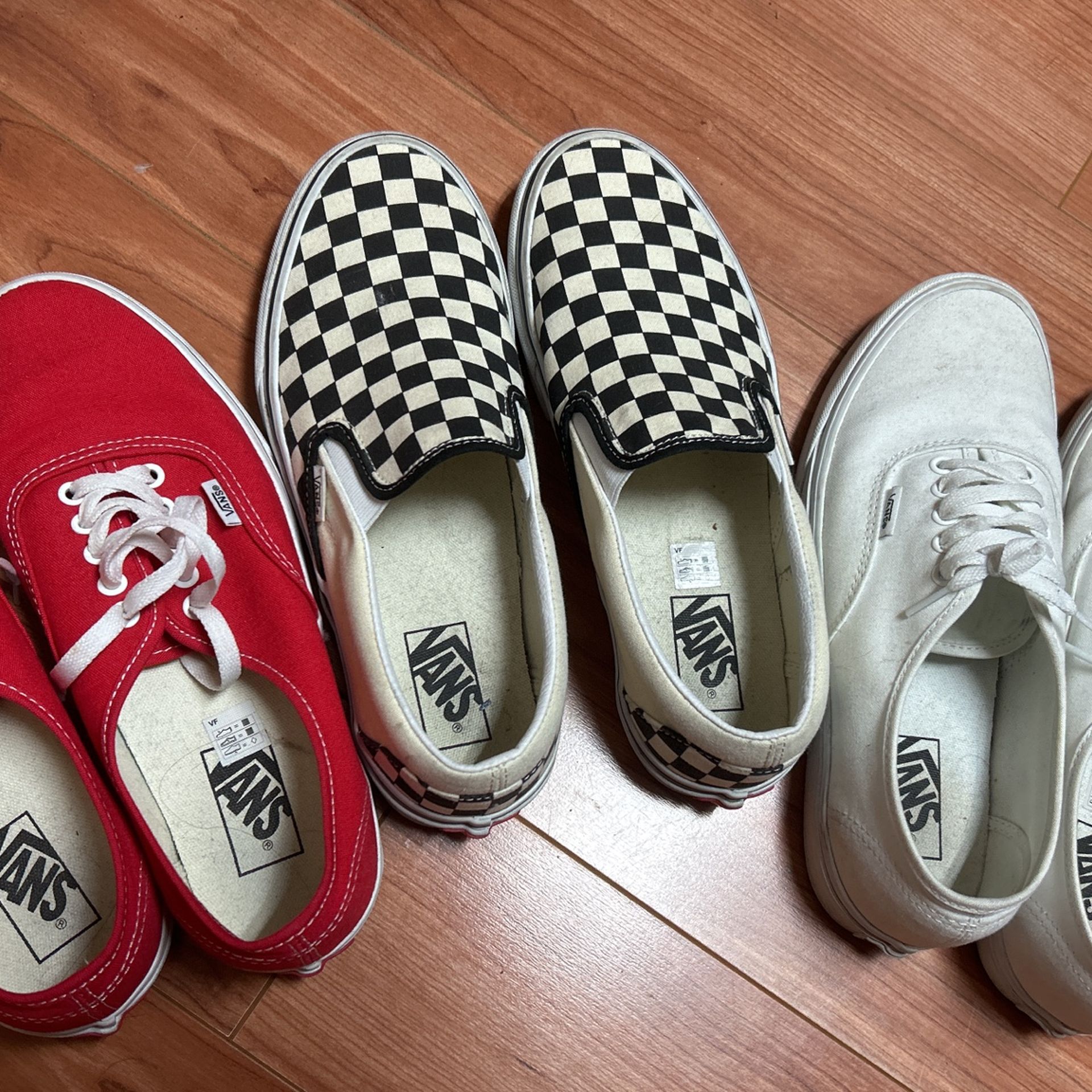 Vans shoes Men Size US 9. $100 For 3 Pairs