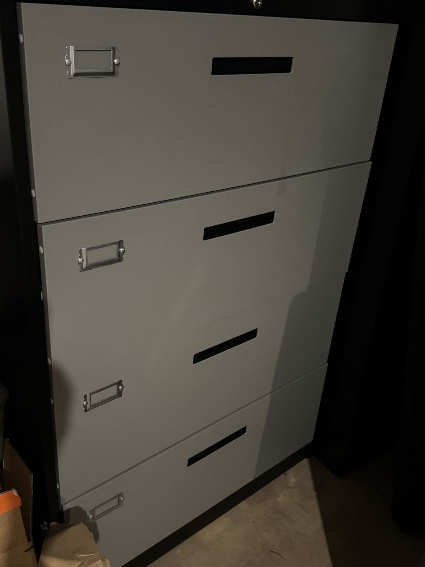 Large 4 Drawer Metal Filing Cabinet