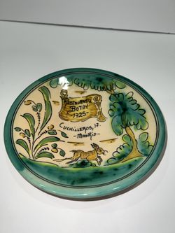 Vintage Hand Painted Plate (Madrid) 1725
