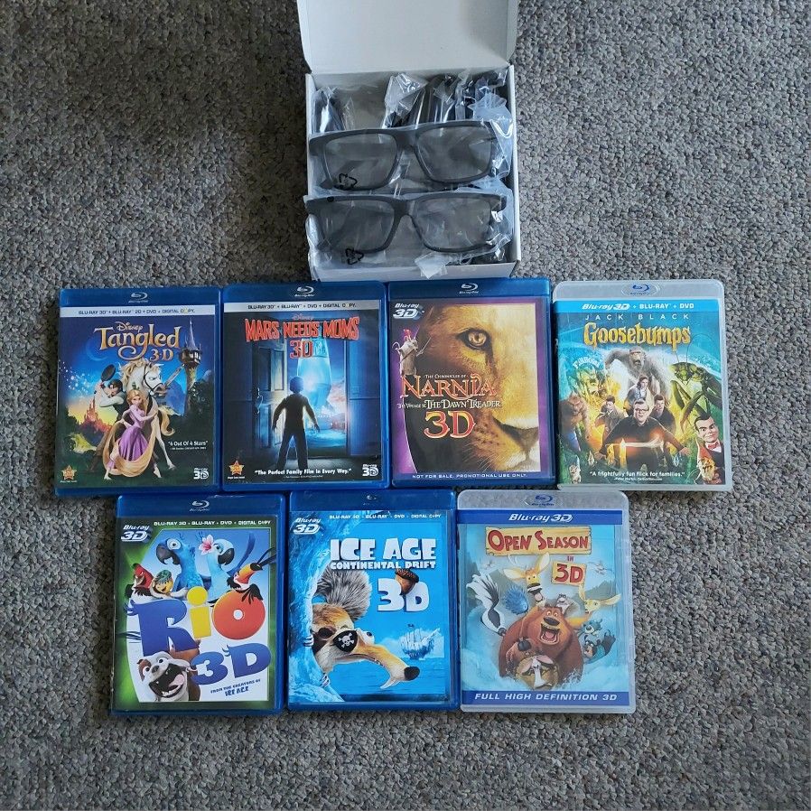 3D Kids Blu-rays And 3D Glasses