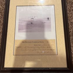 The Winters National Bank Write Brothers Signed Check