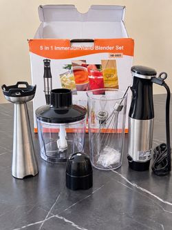 5-in-1 Immersion Hand Blender Set – Like New