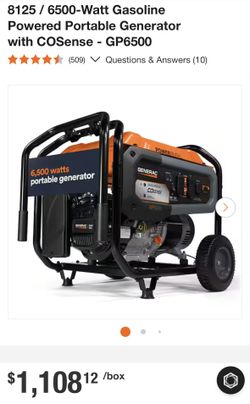 Generac's GP6500 portable generator