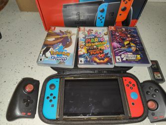 Nintendo Switch +Games And Accessories 
