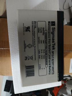 Sigmas Tek 
12V 7Ah F2 SLA Battery