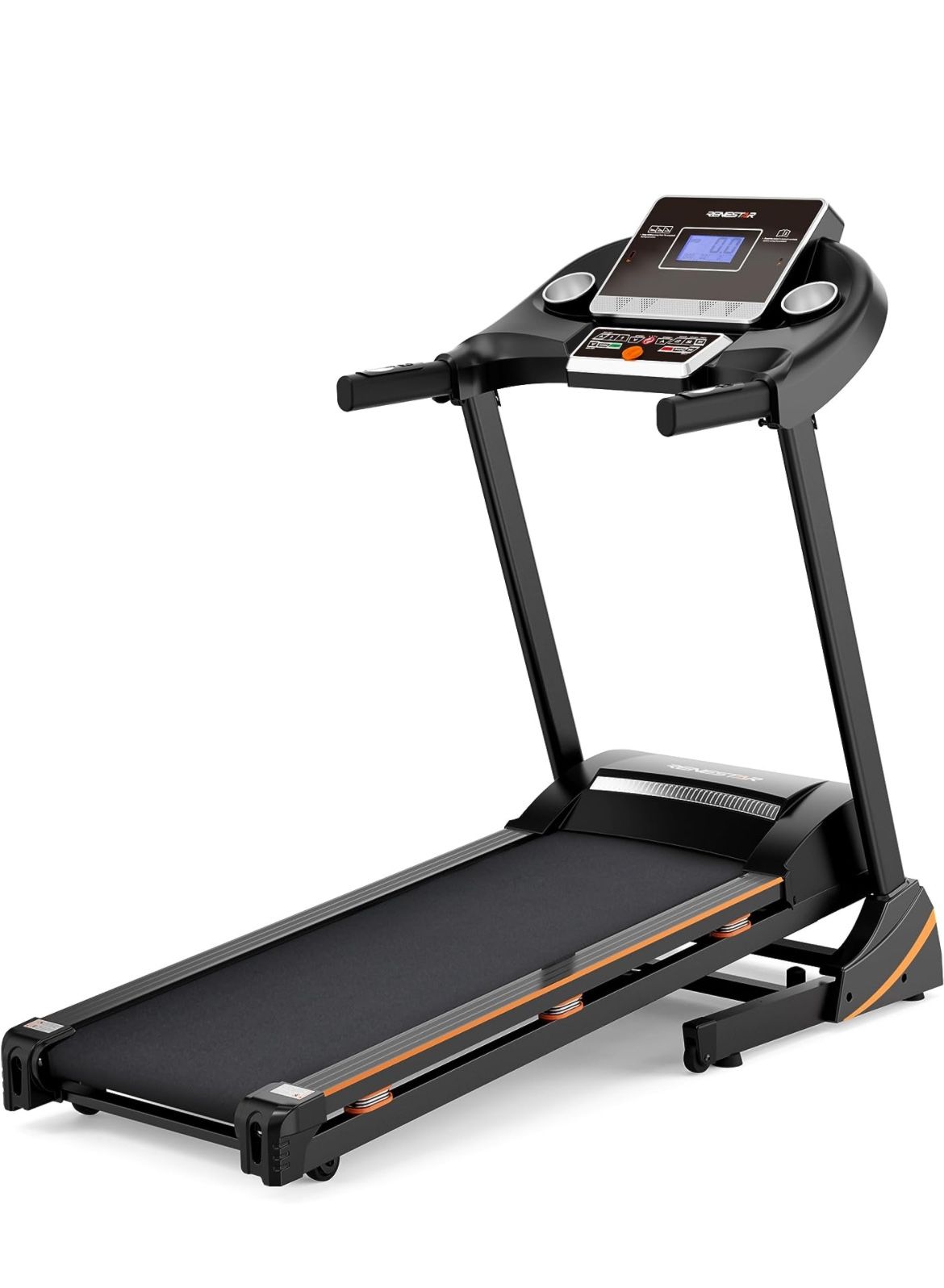 RENESTAR Treadmills for Home, Treadmill with 0-15% Auto Incline, 3HP Folding Treadmill for Running Walking with 280LBS Weight Capacity, Incline Treadm