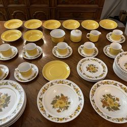 Absolutely Gorgeous 49 Piece Mikasa Dinnerware Set Provencal & Duplex from Japan (See Description!!)