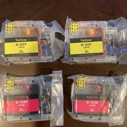 4 Brother Printer Ink Jet Cartridges - Brand New!!!