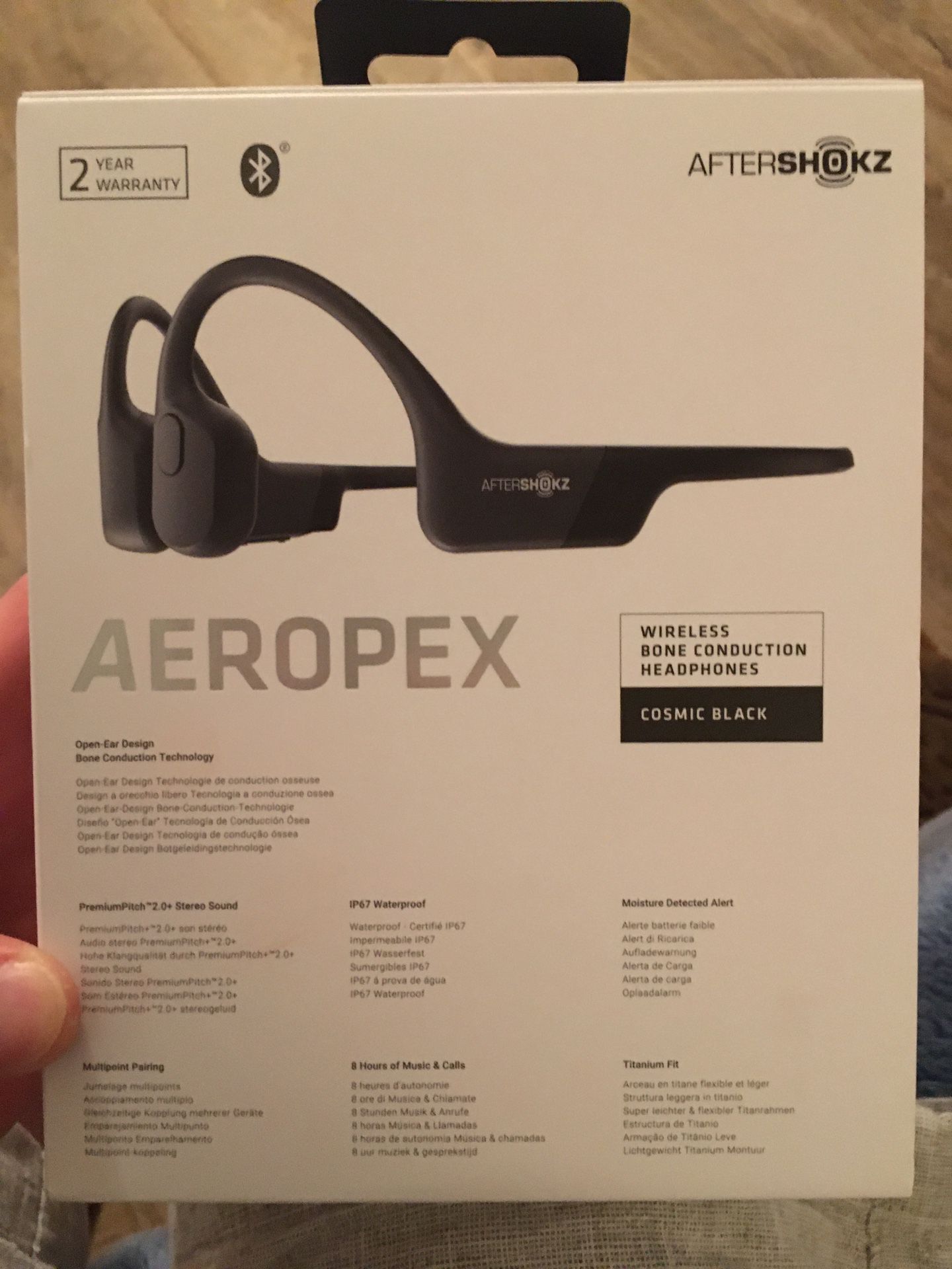 Aeropex by Aftershock Bone conduction Bluetooth headphones