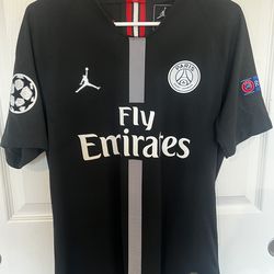 Authentic Neymar Jr PSG Jordan Vaporknit 2018/19 Champions League Fourth Kit