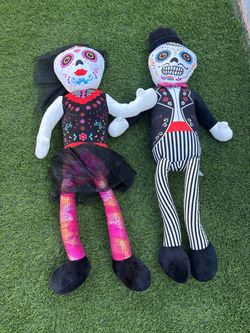 3 feet tall Day of the dead couple cloth stuff toys