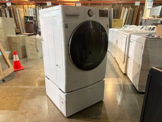 LG Ultra Large Capacity Smart Front Load Washer with Pedestal Model # WM4000HWA