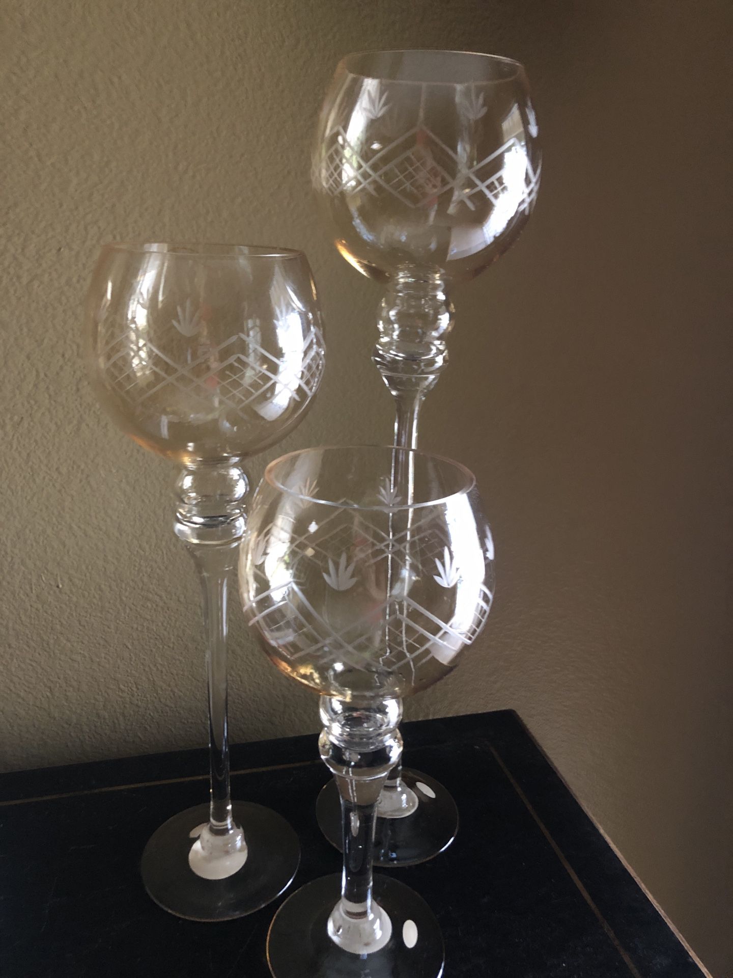 Long stem candle holders