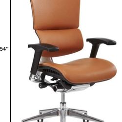 X4 Executive Leather And Chrome Desk Chair By XChair