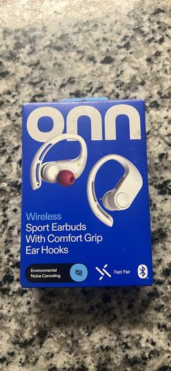 Onn Wireless Sport Earbuds with Ear Hooks