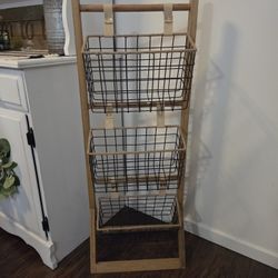 3 Tier Storage Basket Stand
