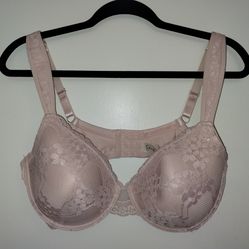 Jessica Simpson 40D Pink Lacey Underwire Bra Nylon Spandex 3 Hooks NEW w/o Tags
