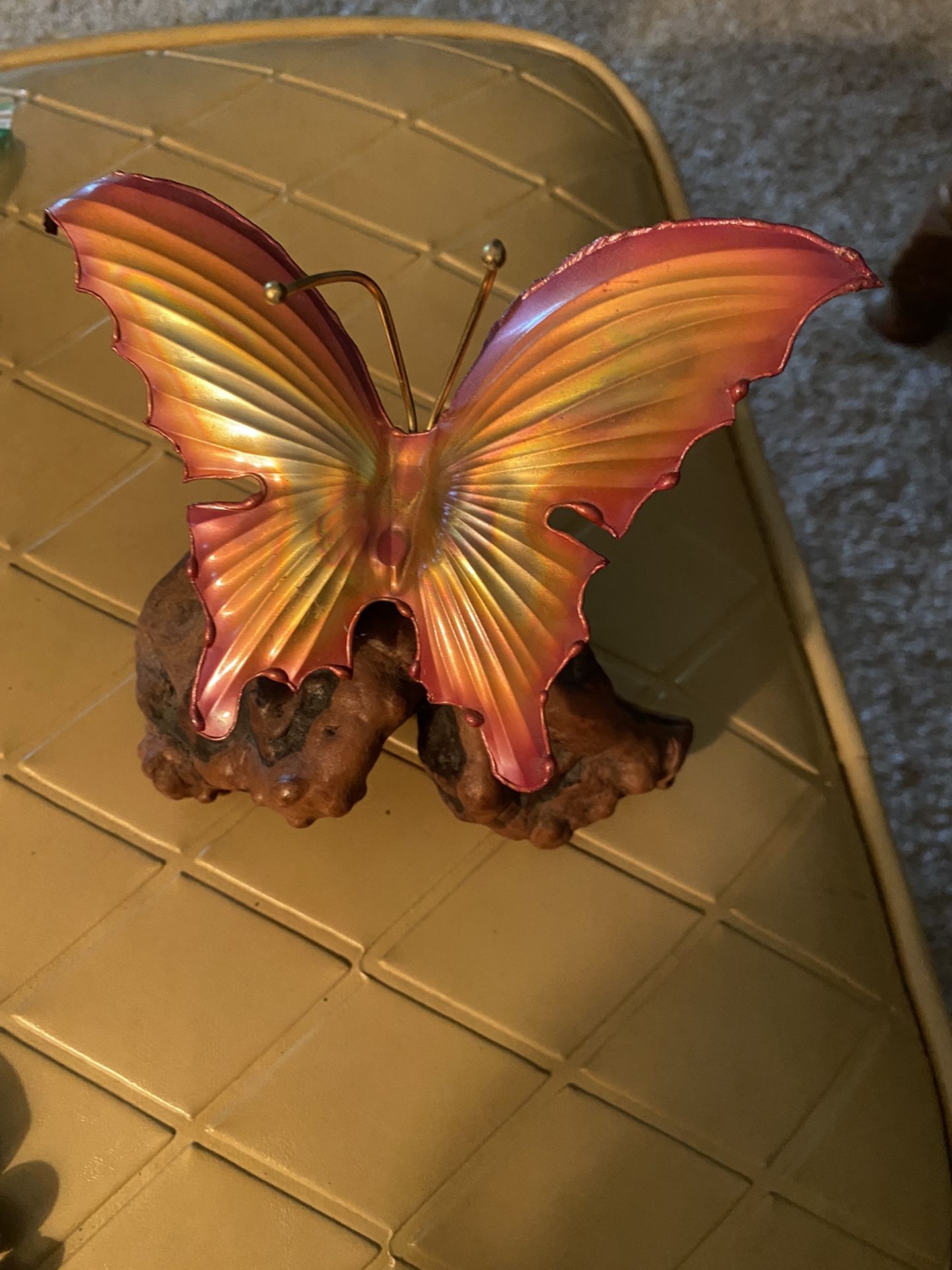 Brass Butterfly Brutalist