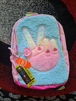new girls 17"backpack with tag.