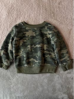 Toddler Camo Sweatshirt 18M – Green Camouflage Pullover