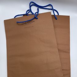 Authentic Louis Vuitton Brown Shopping Bags 