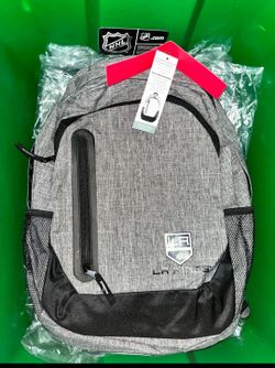 Los Angeles Kings Official NHL Heathered Gray Backpack*NEW