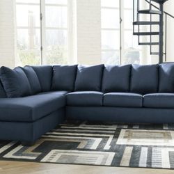 Darcy Blue LAF Sectional

