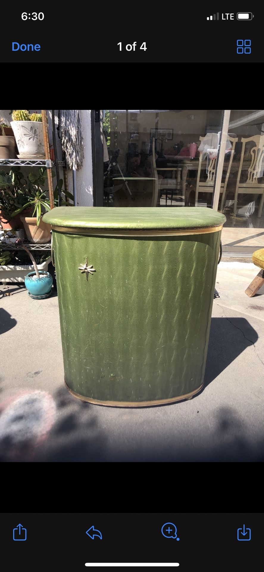 Vintage 1950s Detecto New York Laundry Hamper