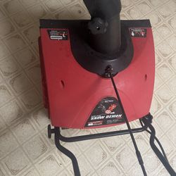 Electric snow blower, easy to use.