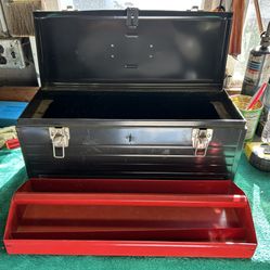 20” X 8” X 9” Craftsman Tool Chest w/Metal Tray-dark Grey