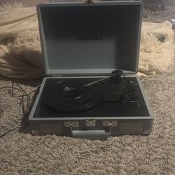 Crosley vinyl player, light blue