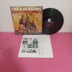 Rare Vintage Old THE 4 SEASONS' GOLD Vaults Of Hits Mono Vinyl Record LP Shrink Wrap 